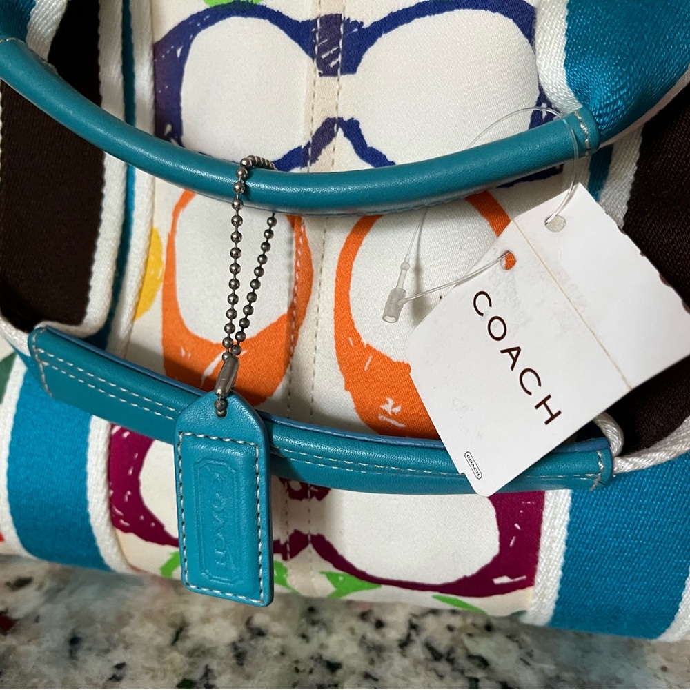 NWT Y2K Coach Scribble Tote